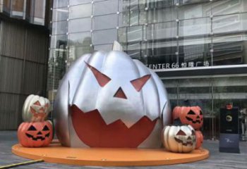 別墅區骷髏雕塑 大型別墅區骷髏頭雕塑 剪影鬼怪雕塑