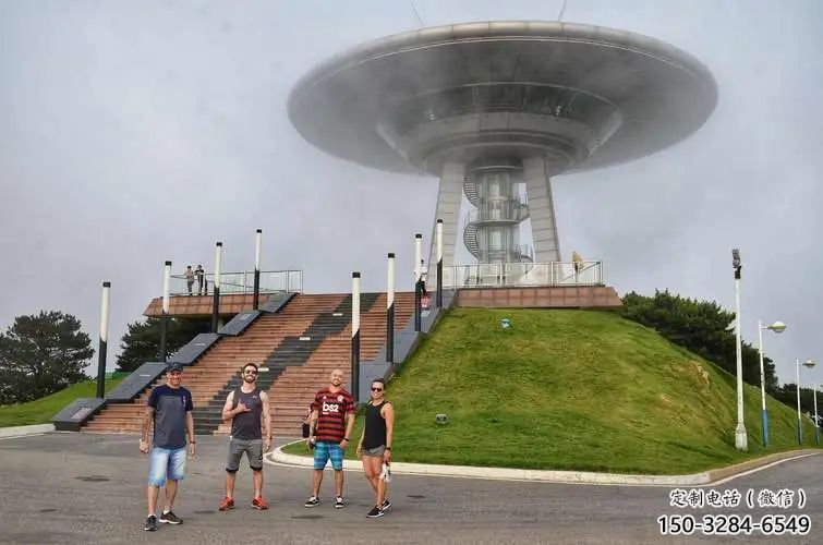 房地產飛碟雕塑廠家 現代飛船雕塑 幾何宇宙雕塑