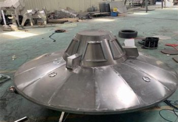 街道飛碟雕塑 現代飛船雕塑 彩繪宇宙雕塑