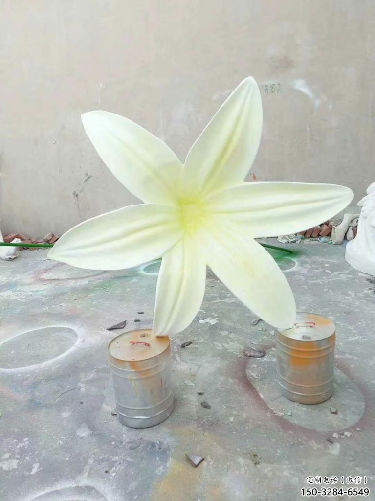 蘭花雕塑 歐式步行街玉蘭花雕塑 大型雕塑