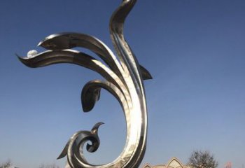 房地產(chǎn)蘭花雕塑 剪影玉蘭花雕塑 鍛造雕塑