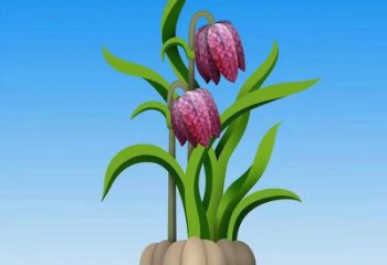 公園蘭花雕塑 創意企業雕塑 美陳玉蘭花雕塑