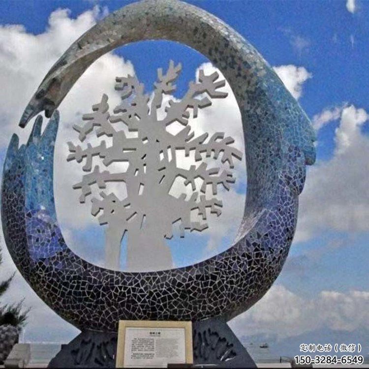 公園雪花雕塑 創(chuàng)意企業(yè)雕塑 美陳窗花雕塑