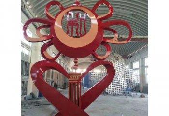 拉絲戰鼓雕塑 鏤空創意民族雕塑 別墅區民族雕塑