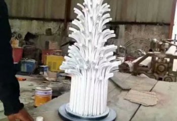 房地產雪花雕塑 現代窗花雕塑 幾何雕塑