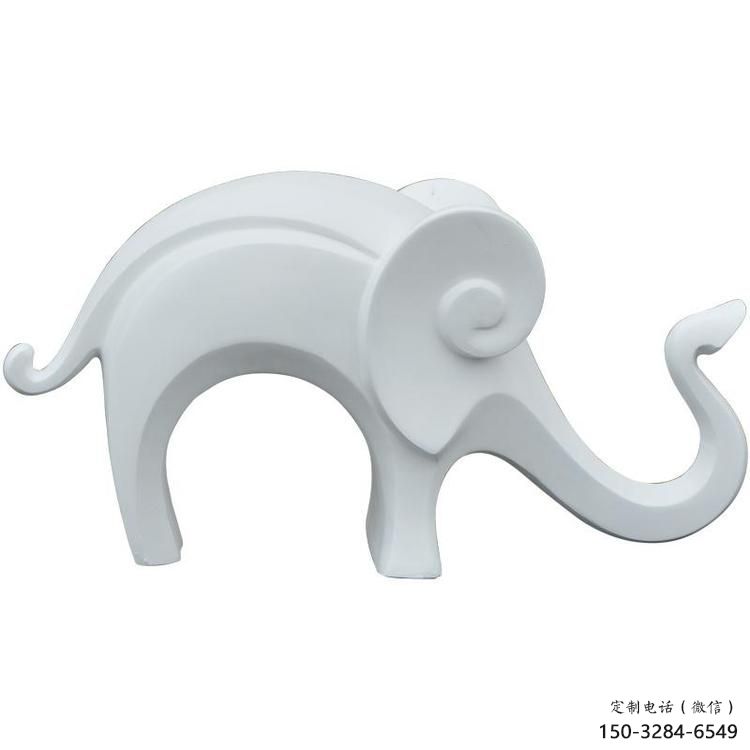 幾何大象雕塑通用，花園小品，廣場大象雕塑優價