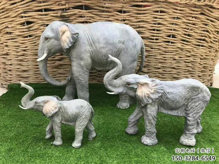 現(xiàn)代大象雕塑定制，中式工藝，景觀仿真大象雕塑造型
