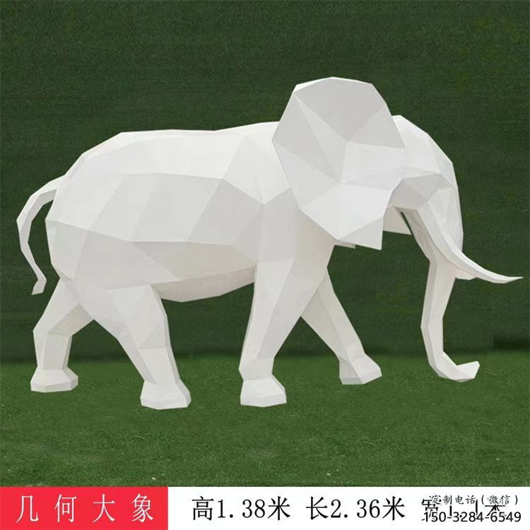 大象雕塑工廠選用，街道標識，j幾何大象雕塑制作