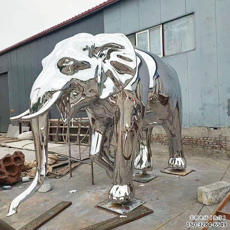 景觀大象雕塑制造商，動物雕塑，鏡面大象雕塑供給