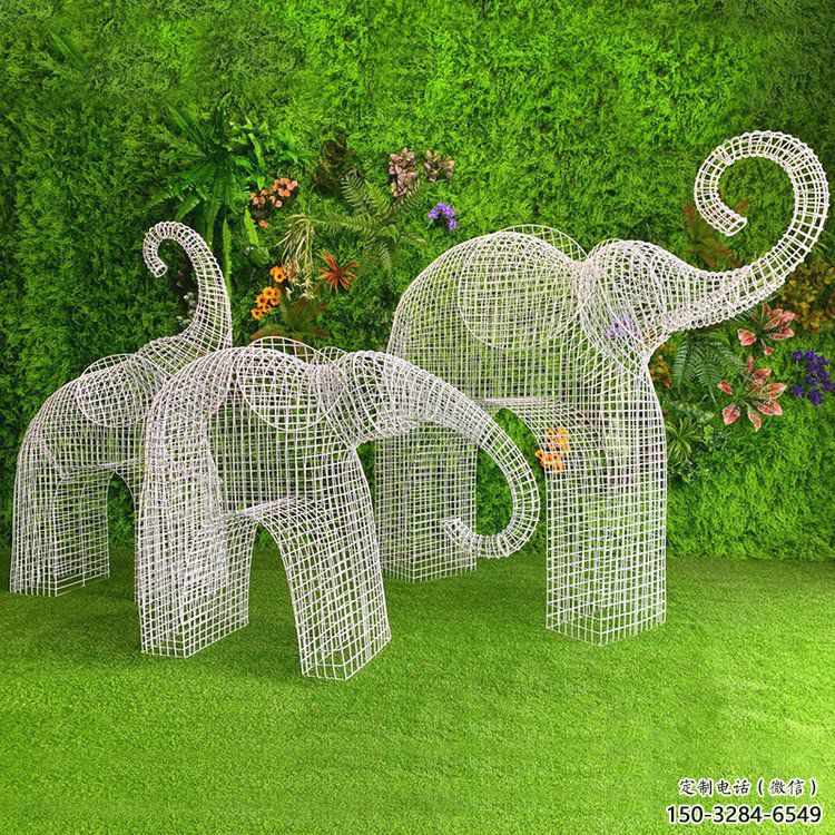 雕塑大象景觀精選，中式工藝，鏤空工藝大象雕塑供給