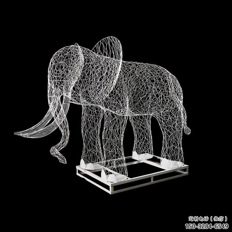 園林大象雕塑服務商，美陳雕塑，鏤空大象雕塑精選