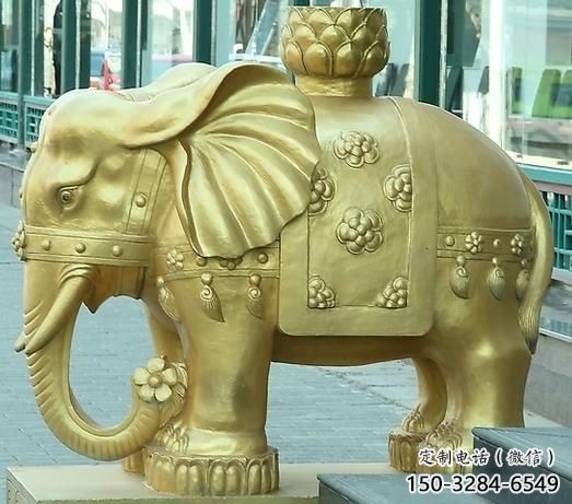 雕塑大象景觀批發(fā)，公園雕塑，黃銅大象雕塑定價(jià)