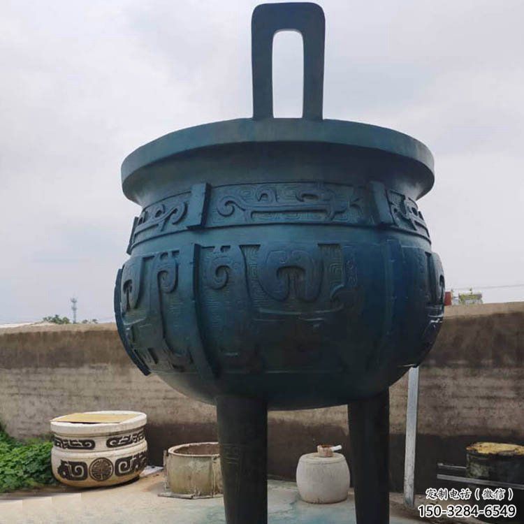 圓鼎雕塑，銅器景觀雕塑，鑄銅工藝