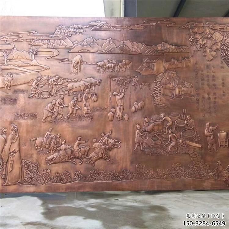 酒店浮雕定價，景觀雕塑，鍛銅浮雕廠家擺件
