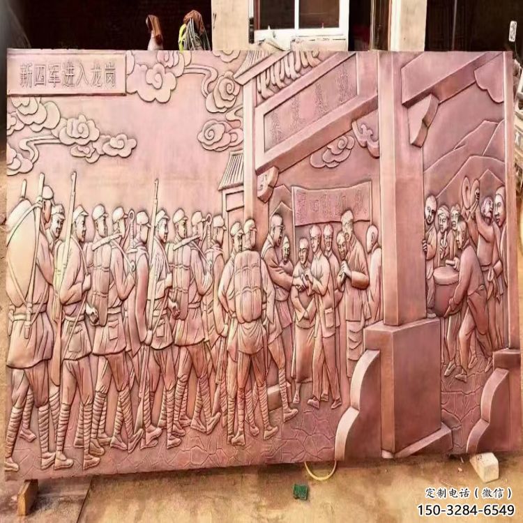 景觀浮雕廠家，彩鋼制作，大型黨建浮雕公司