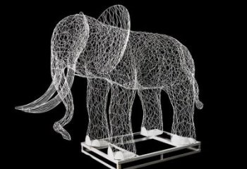 園林大象雕塑服務商，美陳雕塑，鏤空大象雕塑精選