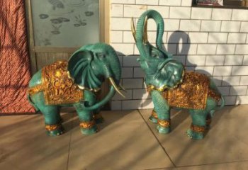 大象雕塑供求，中式工藝，彩繪大象雕塑精選