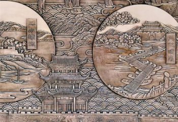 庭院浮雕訂做，街景小品，戶外城堡浮雕制作