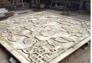 花卉浮雕工廠，街道標識，園林花卉浮雕批發(fā)