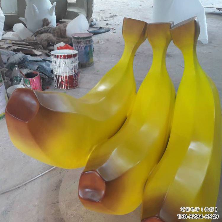 景觀(guān)果籃雕塑特供，標(biāo)識(shí)雕塑，香蕉果籃雕塑生產(chǎn)