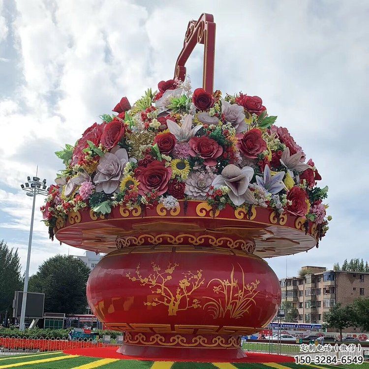 花籃雕塑專供，校園雕塑，小區(qū)慶典花籃雕塑標準