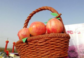 果籃雕塑供給，街道標識，鐵藝果籃雕塑供應