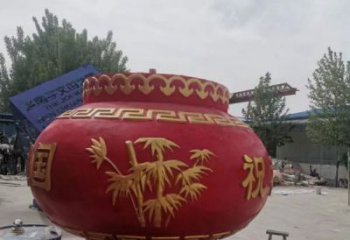 裝飾景觀花籃雕塑通用，街景小品，玻璃鋼花籃雕塑裝飾制造