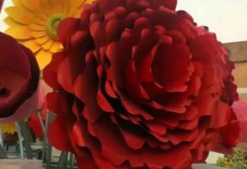 制作藝術花籃雕塑選定，拉絲工藝，景觀花卉花籃雕塑預定