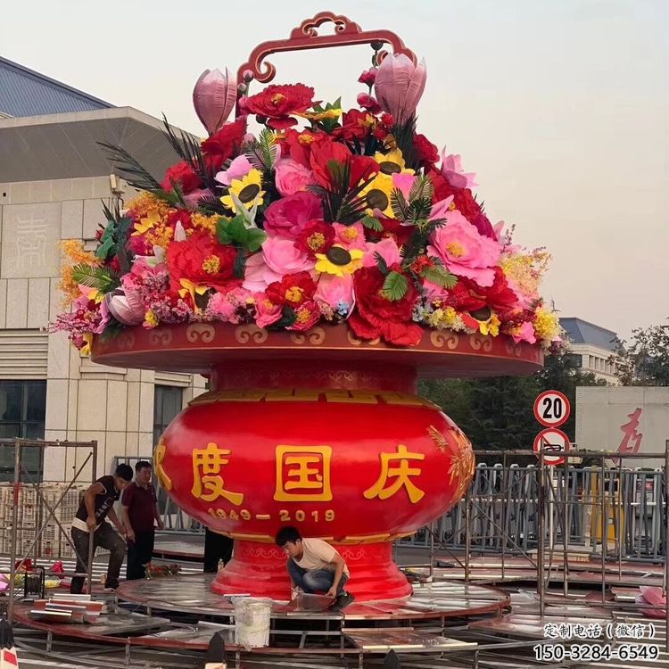 大型花籃雕塑承接，鍛造工藝，小區(qū)花籃雕塑制作