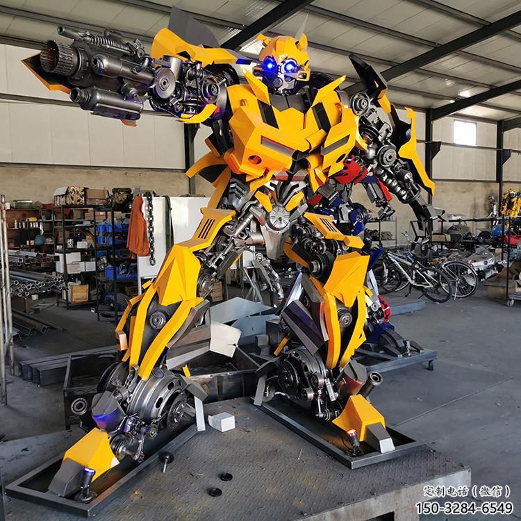 預(yù)定機器人版擎天柱雕塑