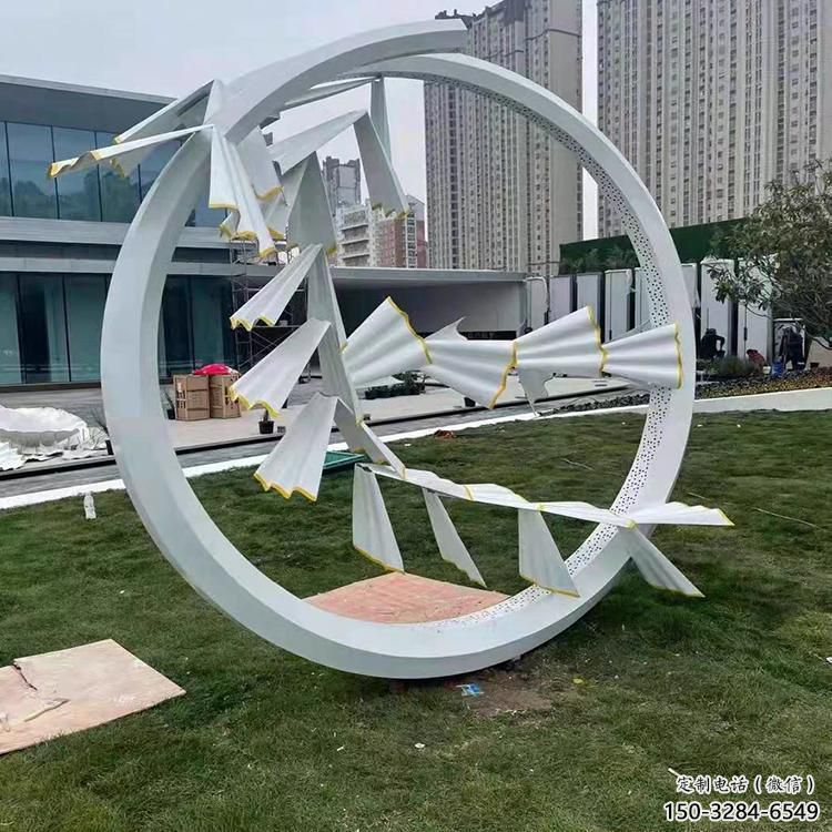 宣傳主題雕塑廠家制作，藝術(shù)形象標識，地標美陳雕塑