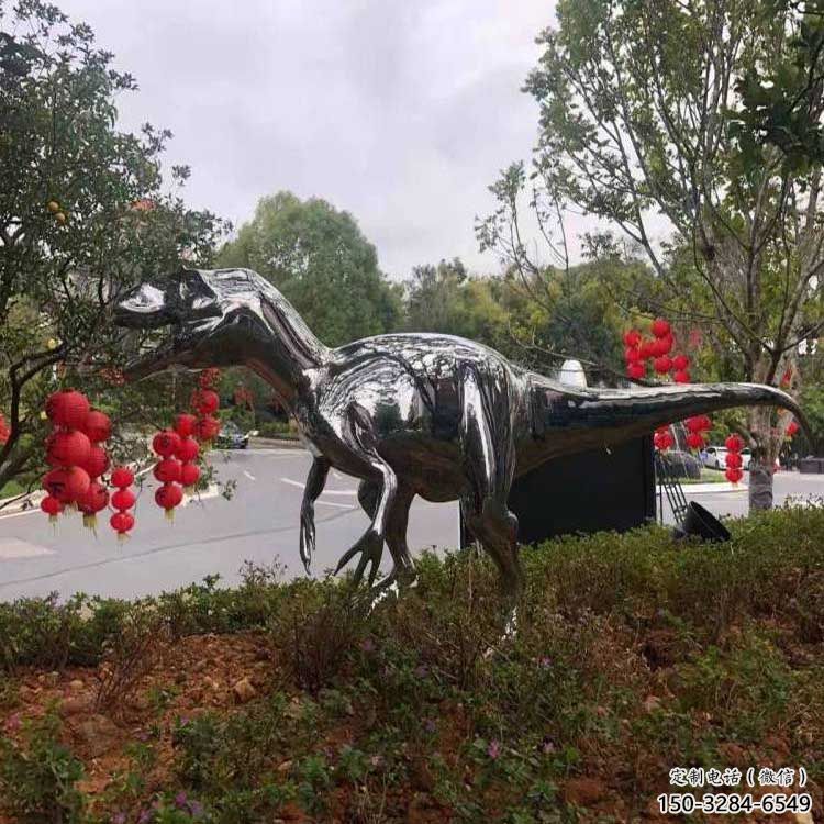 恐龍雕塑服務(wù)商，景觀雕塑，鏡面恐龍雕塑選定