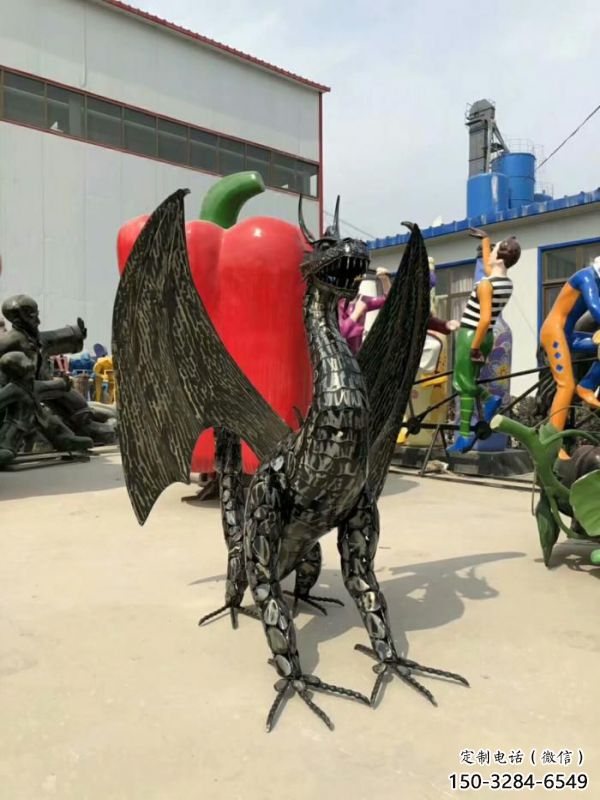 金屬恐龍雕塑制作，城市裝飾，鐵藝恐龍雕塑標準