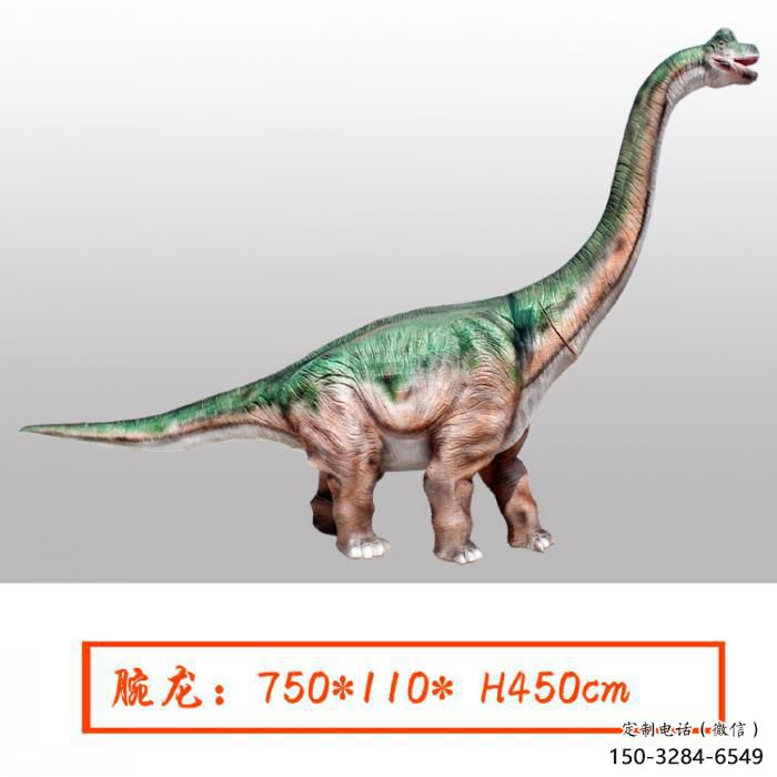 腕龍雕塑預定，小區擺件，發聲恐龍雕塑主題精品
