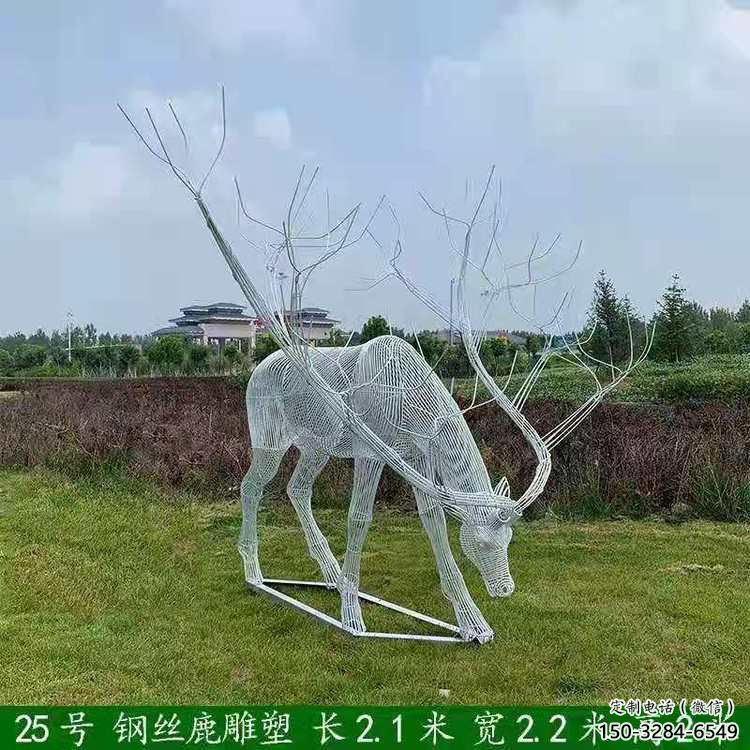 梅花鹿雕塑指用，景觀雕塑，園林燈光梅花鹿雕塑點(diǎn)擊