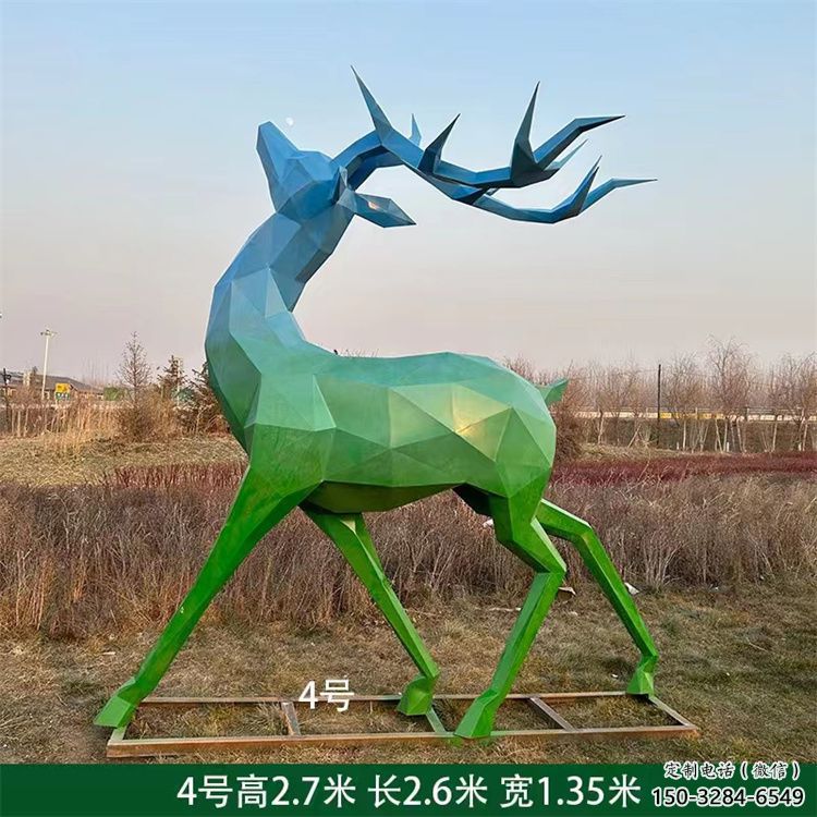 景觀小鹿雕塑供需，廣場雕塑，烤漆小鹿雕塑定制