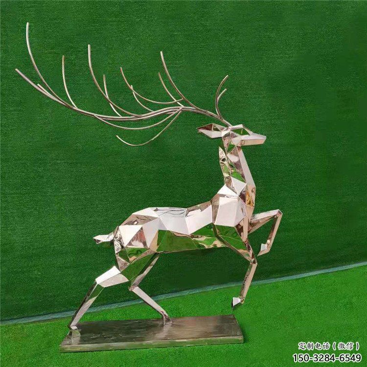 戶外小鹿雕塑通用，陸地擺件，景觀切面小鹿雕塑制作