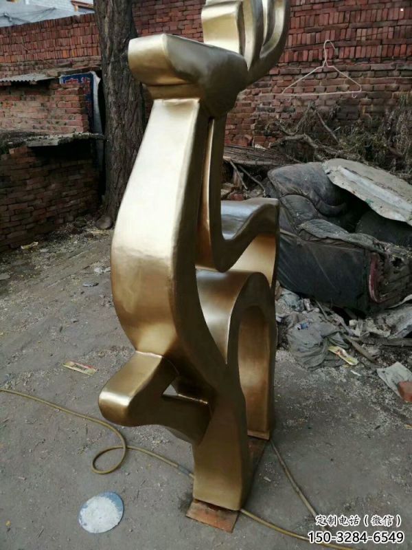 小鹿雕塑精選，景觀概念，抽象銅鹿雕塑觀賞型