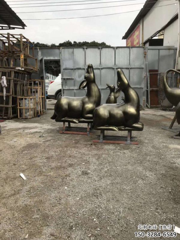小鹿雕塑選用，鍛造工藝，藝術抽象銅鹿雕塑標準