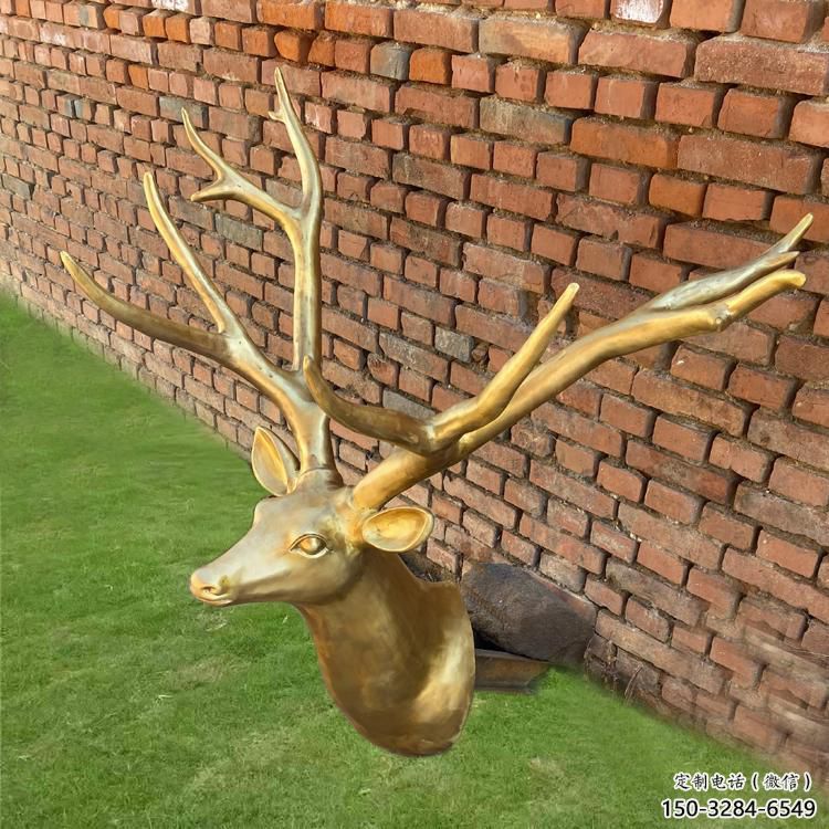 街頭馴鹿雕塑，廣場(chǎng)擺放雕塑，仿古擺件