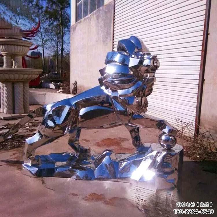 廣場(chǎng)獅子雕塑供需，廣場(chǎng)動(dòng)物雕塑，不銹鋼獅子雕塑定制