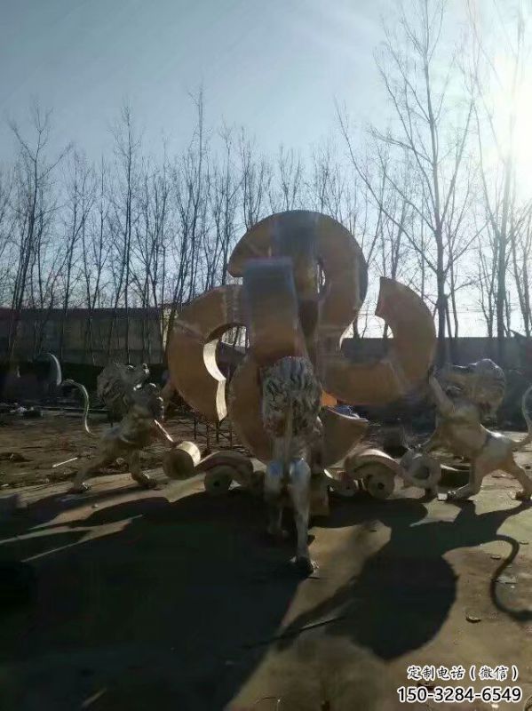 獅子雕塑選用，廣場雕塑，走獅雕塑制作