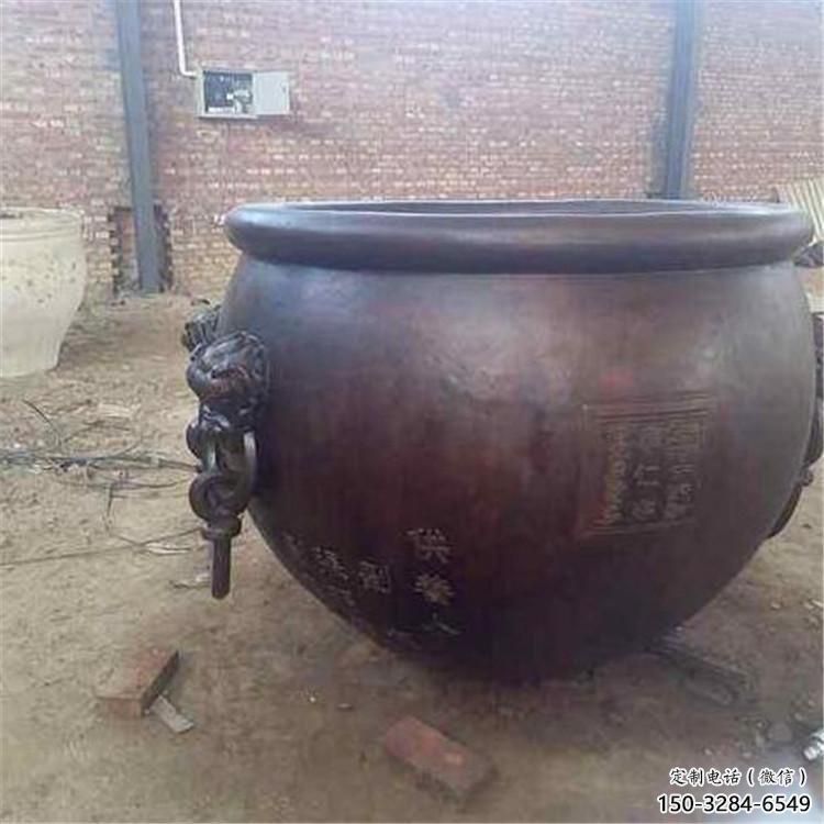 紫銅太平缸雕塑