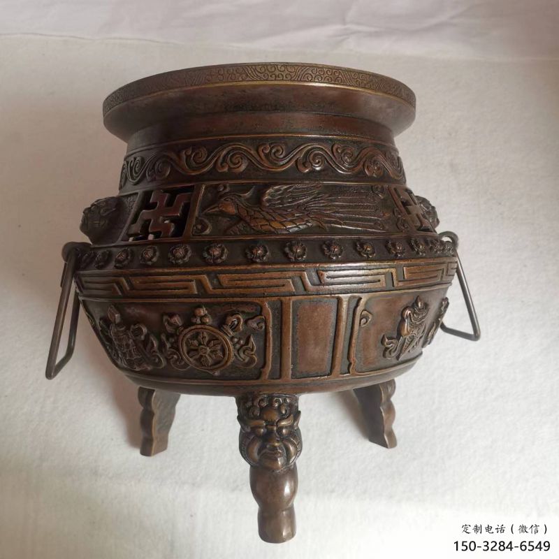 鑄銅象形爐銅雕