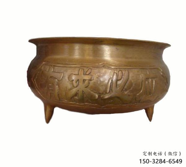 仿古宣德?tīng)t銅雕塑