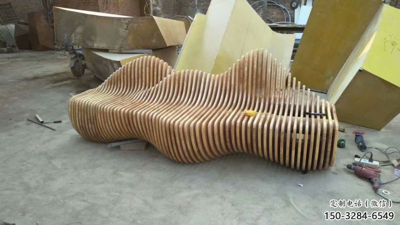 坐凳雕塑，抽象景觀雕塑，廣場擺件