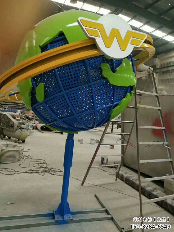 地球雕塑標(biāo)準(zhǔn)，陸地擺件，不銹鋼地球雕塑定制廠家