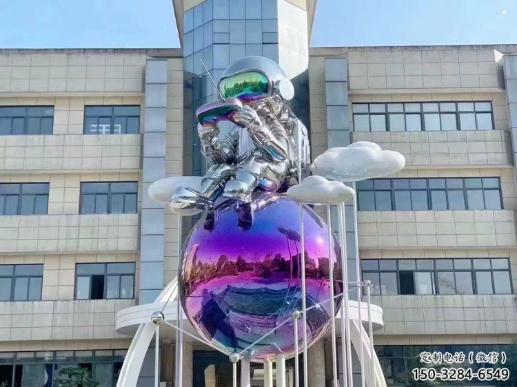 現代地球雕塑承接，歐式風格，地球天使雕塑廠家