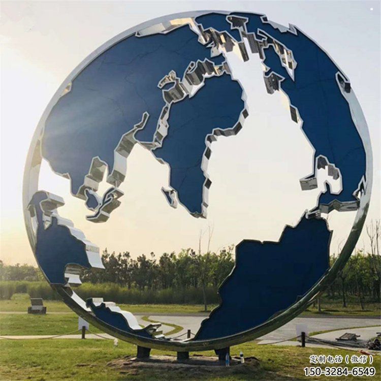 地圖雕塑選定，美陳雕塑，現代不銹鋼地圖雕塑優選