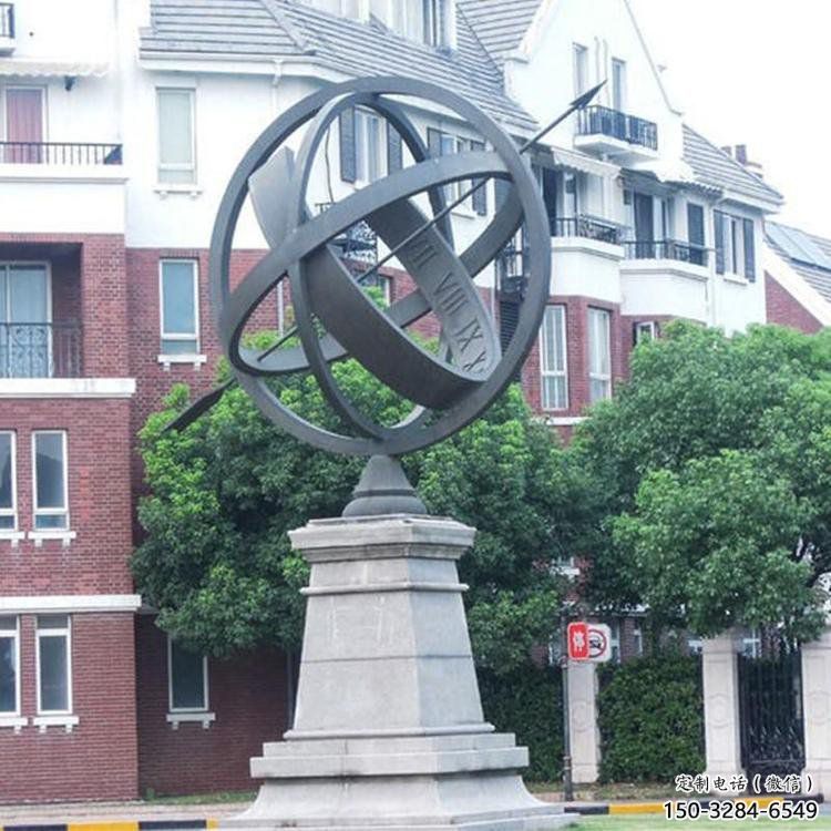 地球儀雕塑預(yù)定，小區(qū)擺件，現(xiàn)代地球儀雕塑精品